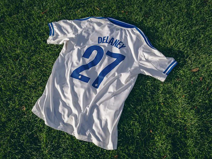 #27 Thomas Delaneys matchworn trøje i L fra FC København - Silkeborg IF den 21. september 2025