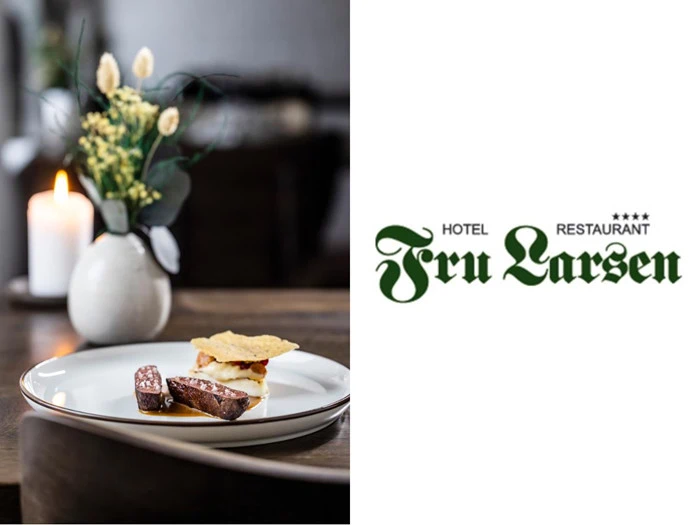 6-retters Gourmet ophold på Fru Larsen Hotel & Restaurant 