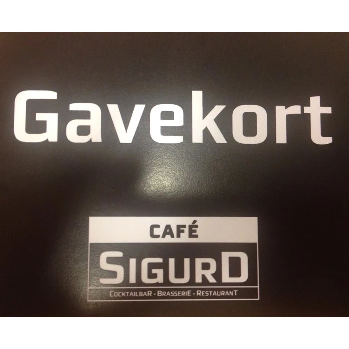Gavekort på 500 kr. til Café Sigurd