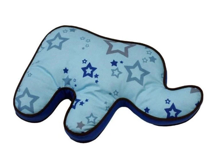 Krammepude - blå elefant med stjerner