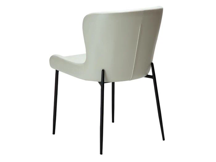 Dan-Form, GLAMOROUS, spisebordsstol, Hvid, Kunstlæder