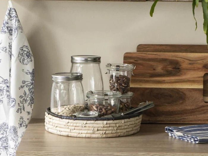 6 stk. marmeladeglas m/låg, clips og silikonering fra Ib Laursen - 440 ml. 