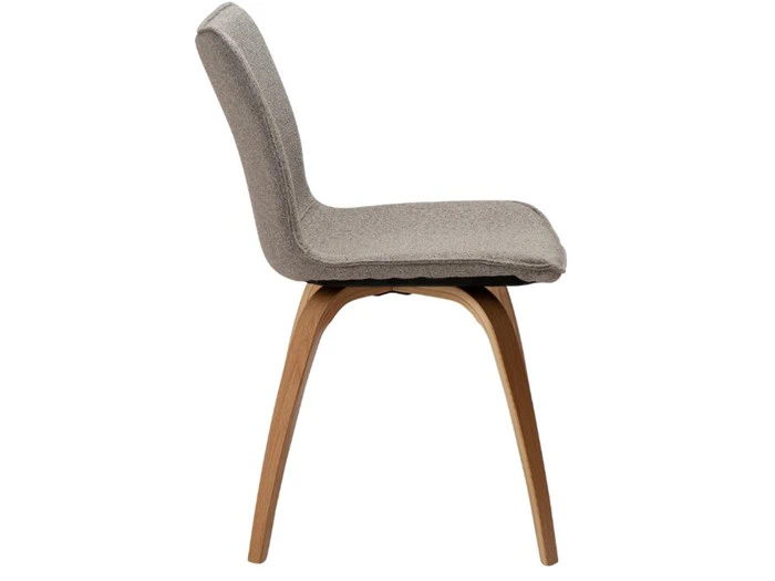 6 stk. Glee spisebordsstole fra DAN-FORM (grå, natur)