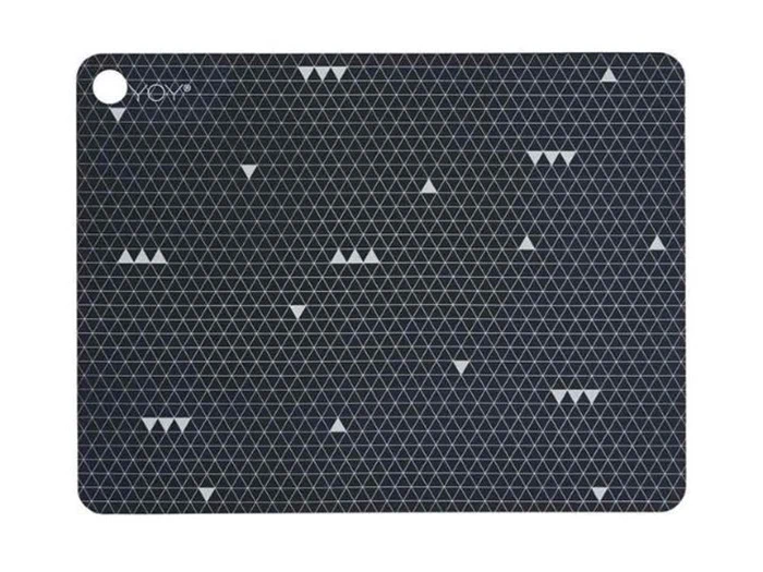 6 stk. Grey Line dækkeservietter fra OYOY