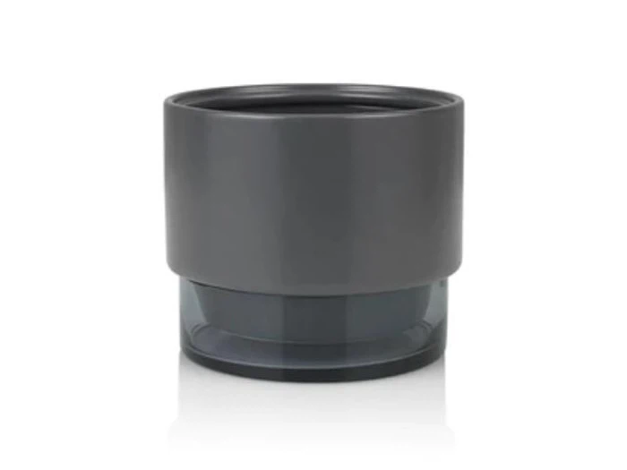 2 stk. Gro potteskjuler i gun metal Medium & Small fra Lucie Kaas - Lene