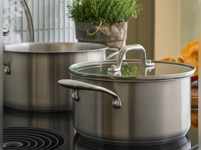 Grydesæt 3 stk med låg