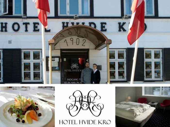 Gourmetophold for 2 personer på Hotel Hvide Kro i Nordjylland