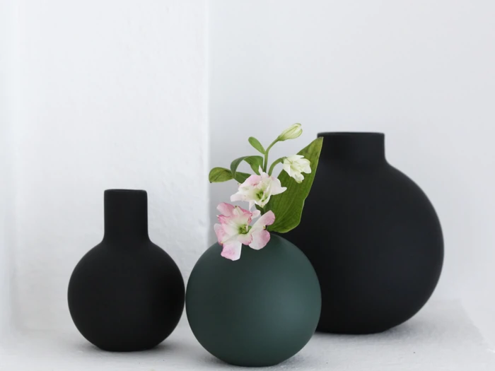 Cooee Design, Ball, Vase, Dark Green, Keramik, H:8 x Dia:8 cm