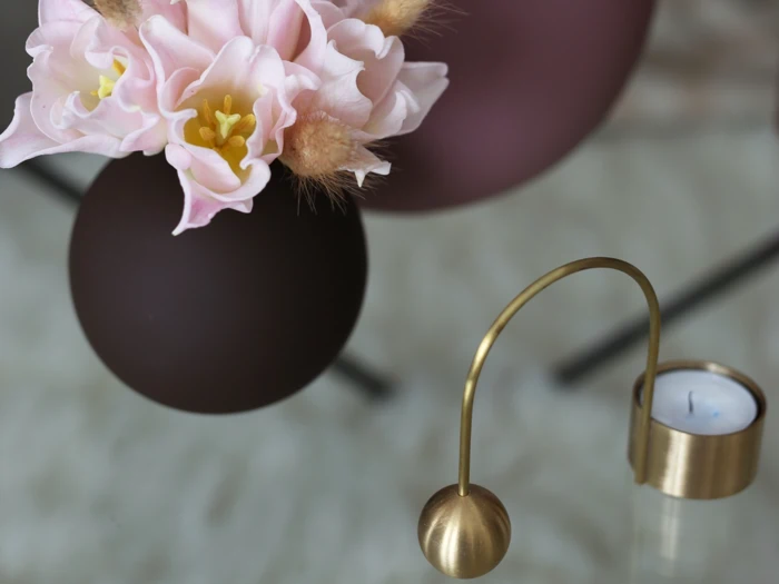 Cooee Design, Ball, Vase, Coffee, Keramik, H:10 x Dia:10 cm