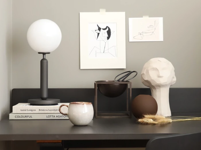 Cooee Design, Ball, Vase, Coffee, Keramik, H:10 x Dia:10 cm