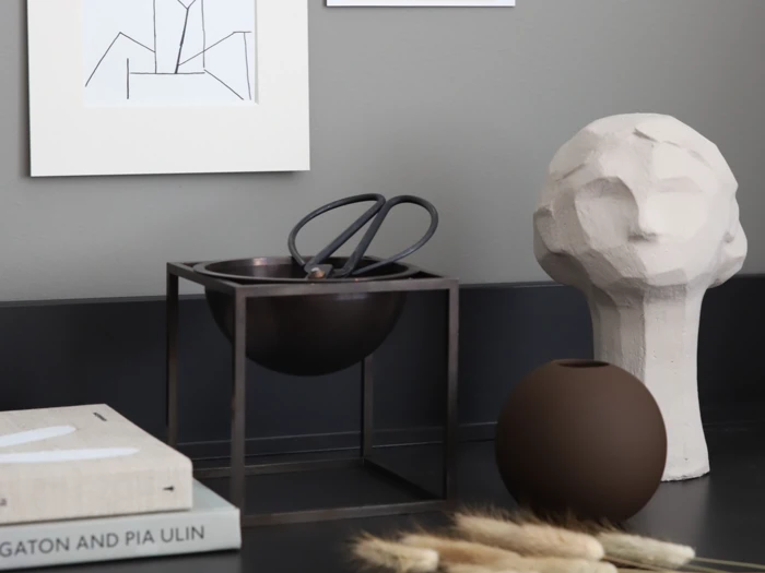 Cooee Design, Ball, Vase, Coffee, Keramik, H:10 x Dia:10 cm