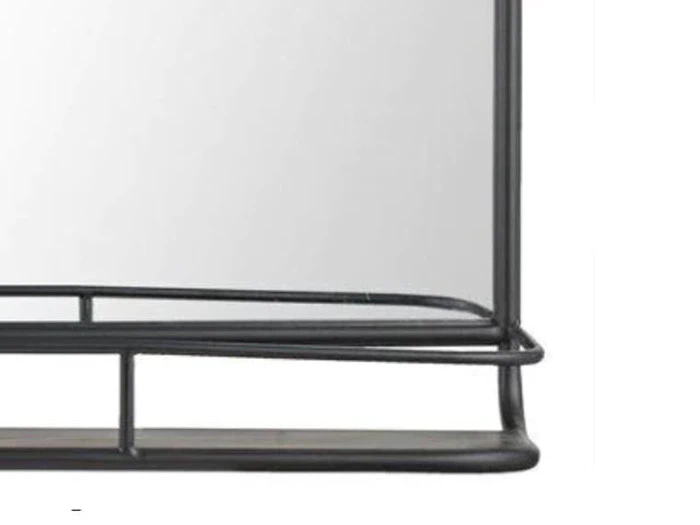 Lene Bjerre, Hildia, spejl, sort, Jern, 90X17X50 cm