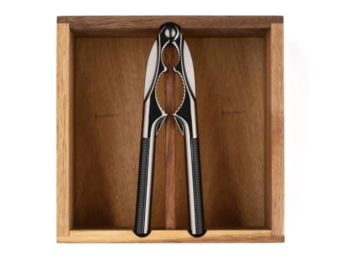 HOLM, Nøddeknækkersæt, akaciatræ - 17x17x8 cm 