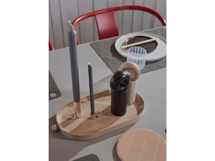 OYOY, hoop, salt, peber, kværn, ask, natur, Ø7,5 x H16,5 cm 