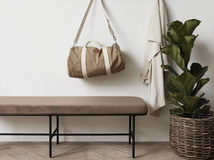  House Doctor, Comma, bænk, karry, velour, L: 160 cm