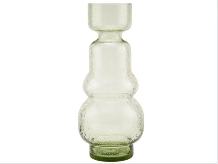 House Doctor, Organi, vase, Glas, Grøn, h: 26 cm, dia: 11 cm
