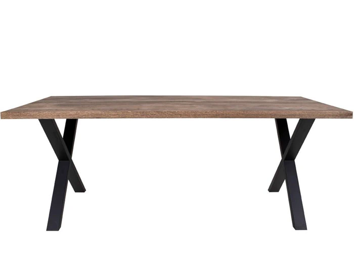 Plankebord i smoked eg med lige kant - 200x95 cm