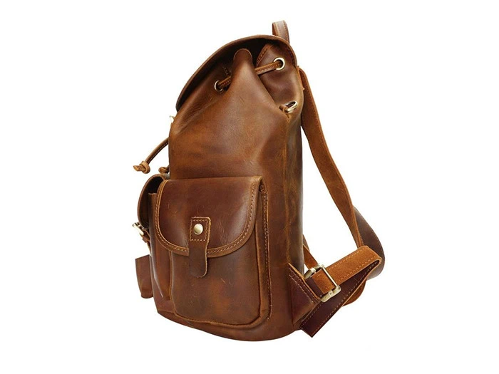Vintage læder rygsæk no.044
