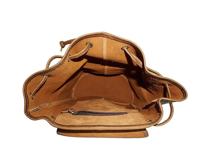 Vintage læder rygsæk no.044