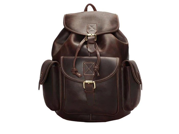 Vintage læder rygsæk no.044