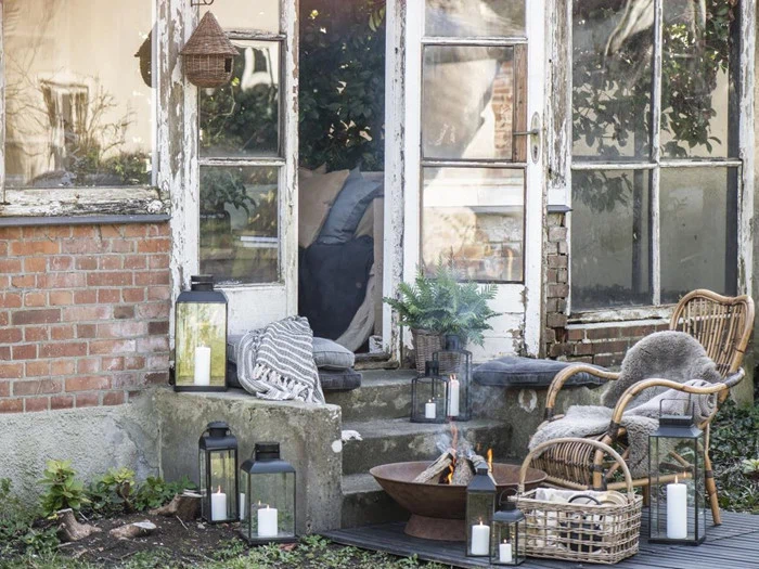 2 stk. madraspude i lysegrå fra Ib Laursen - 45x45 cm