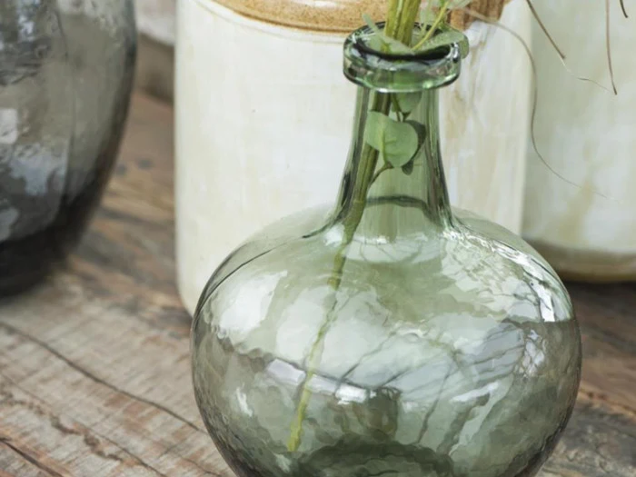 Ib Laursen, Glasballon, grøn - 24x17