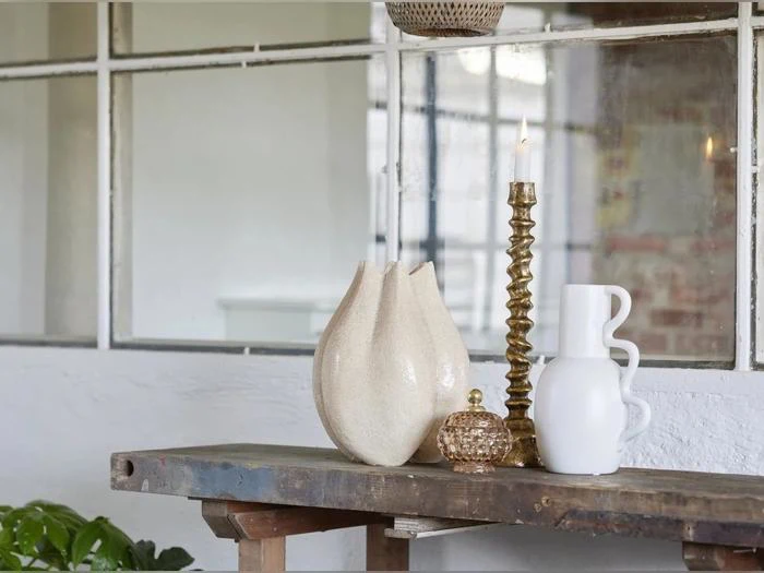 Lene Bjerre, Valona, Vase, Linen, Keramik, Ø:27 x L:30 cm