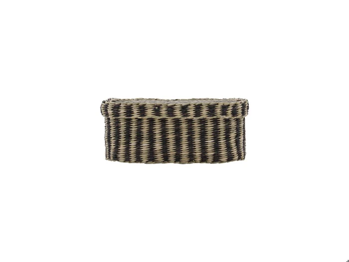 House Doctor, Shoo, Opbevaringsbokse, Brun, Rattan, jern, L:35x27x15 cm; S:30x22x12 cm