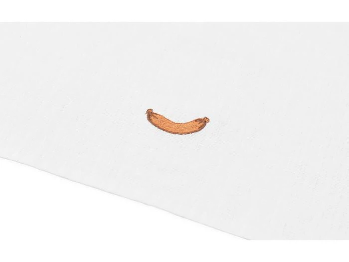 Normann Copenhagen, Yummy Pølse, Viskestykke, Hvid, Linned/Bomuld, B:50 x L:70 cm