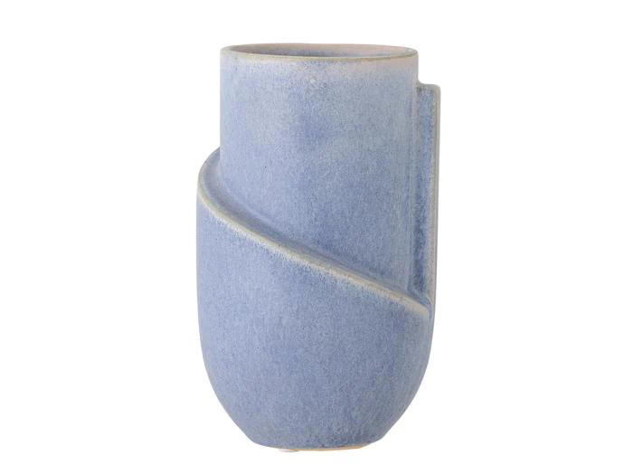 Bloomingville, Norbert, Vase, Blå, Stentøj, Ø:11,5 x H:18,5 cm