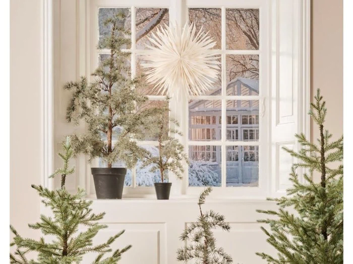 Ib Laursen, Stella, Stjerne til ophæng, Hvid, Papir, D:15 x Ø:50 cm