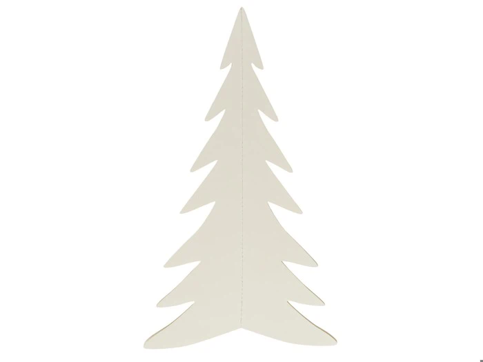 Ib Laursen, Papirklip, Juletræ, Hvid, Papir, B:17 x H:30 x L:17 cm