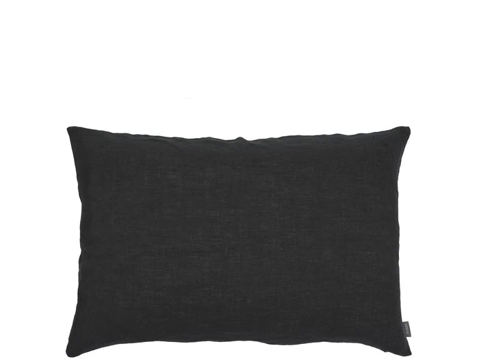 Södahl, Linen, Pude, Sort, Hør, B:40 x L:60 cm