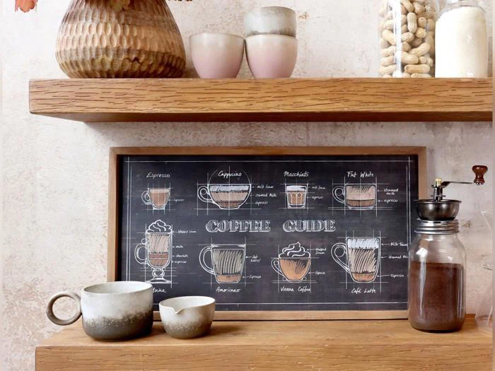 Chic Antique, Kaffeguide, Billede, Natur, Grantræ, jern, MDF, H30/L40 cm
