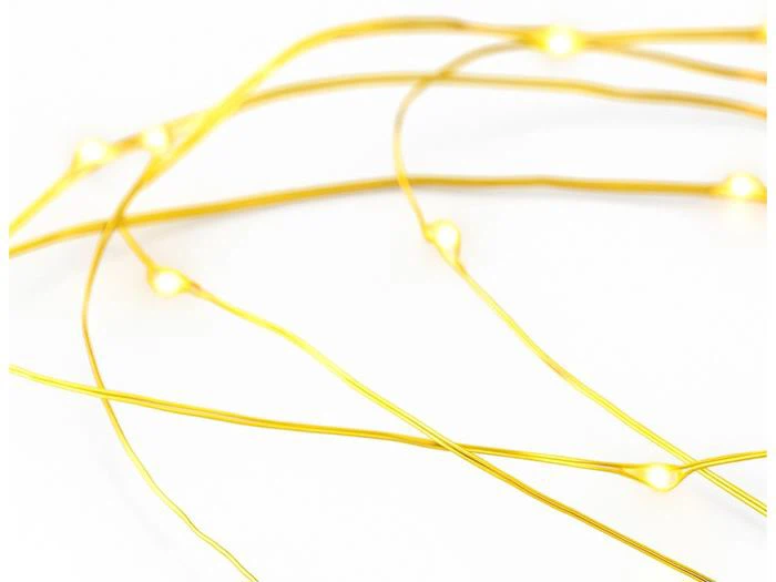 House Doctor, Stringlights, Lyskæde, Messing, Metal, 80 LED-pærer, L:10 m