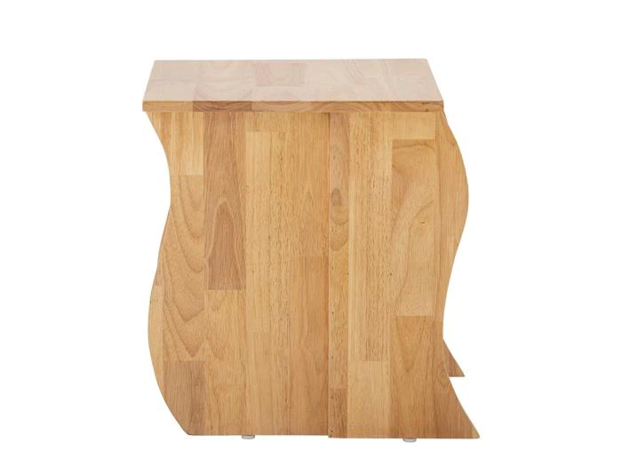 Bloomingville, Bark, Taburet, Natur, Gummitræ, L:38 x H:45,5 x W:38 cm