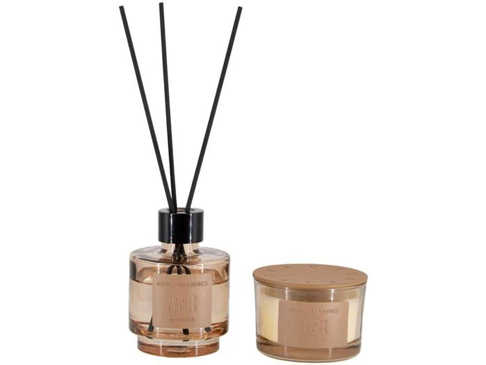 Holmen, Bella, Gavesæt m. duftlys & duftdiffuser, White Sandalwood, Glas, 90 g & 100 ml