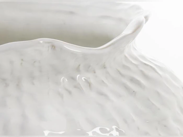 Lene Bjerre, Marlia, Vase, Hvid, Keramik, Dia:39,5 x H:31 cm