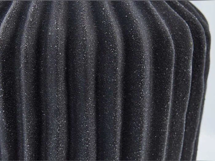 Lene Bjerre, Susia, Vase, Mørkegrå, Keramik, Dia:16,5 x H:16,5 cm