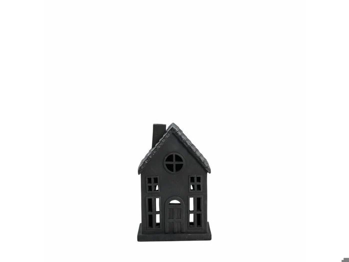 Lene Bjerre, Seholia, Lyshus, Sort, Polyresin, L:11 x B:9 x H:17 cm