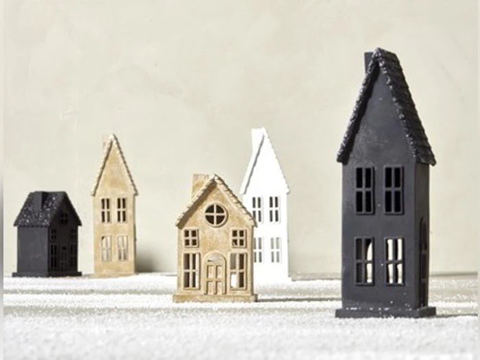 Lene Bjerre, Seholia, Lyshus, Sort, Polyresin, H:28 x B:9 x L:9 cm