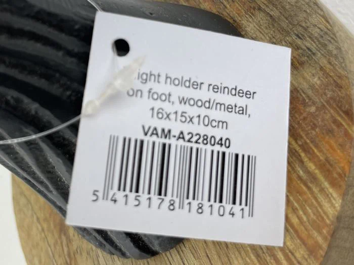 2 stk hjorte m fyrfadsholder