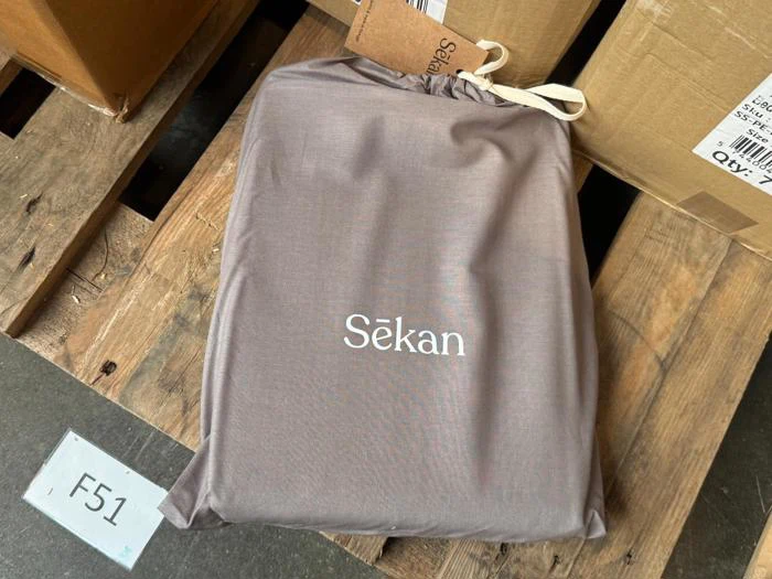 Sekan Studio, 2 Sæt, Percale, Sengesæt, Brun, 100% økologisk bomuld, B:140 x L:200 / B:60 x L:63 cm