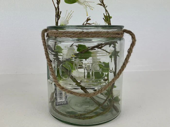 2 “HOME” glas-lanterner