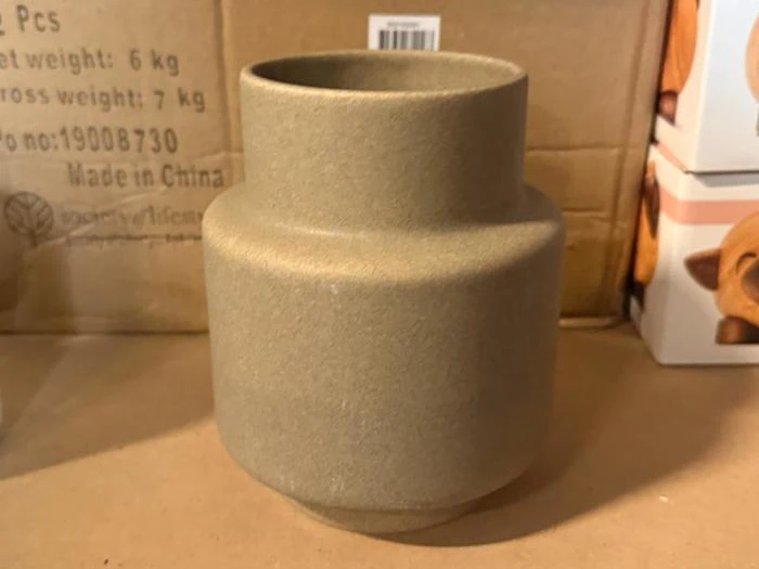 Ro Collection, Hurricane, Light Stone, Ceramic, H:15 x Dia:12 cm