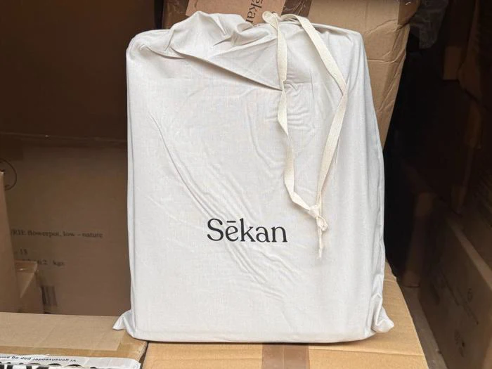 Sekan Studio, 2 Sæt, Percale, Sengesæt, Lysegrå, 100% økologisk bomuld, B:140xL:220 / B:60xL:63 cm