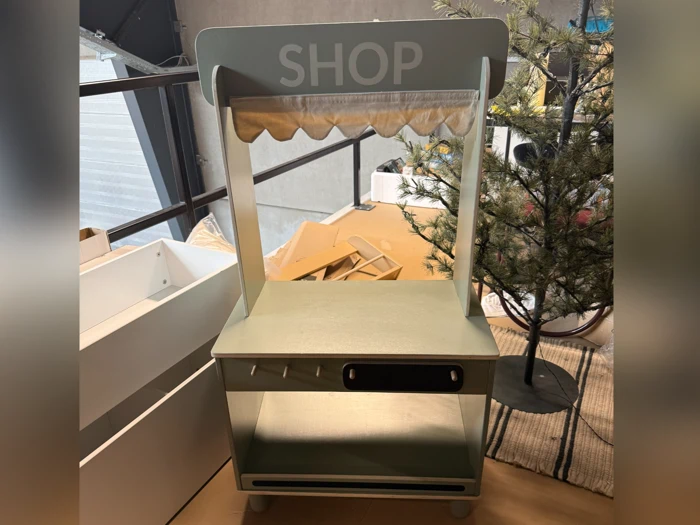 FLEXA, PLAY, Butik og Café, Grøn, Birke Krydsfiner, MDF, Massiv Birk, B:60 x H:112,5 x Dyb:35,5 cm