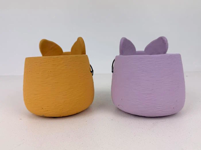 Kattepotte m briller, gul, 3108