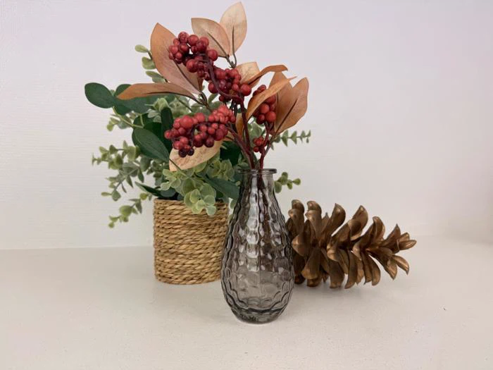 3 stk smoke farvet vaser, 9903