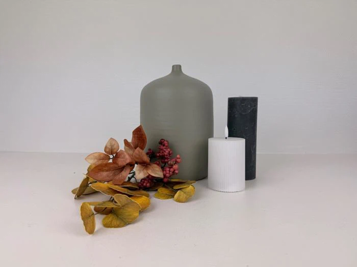 St. Vase i teraecota/ grå, 3376